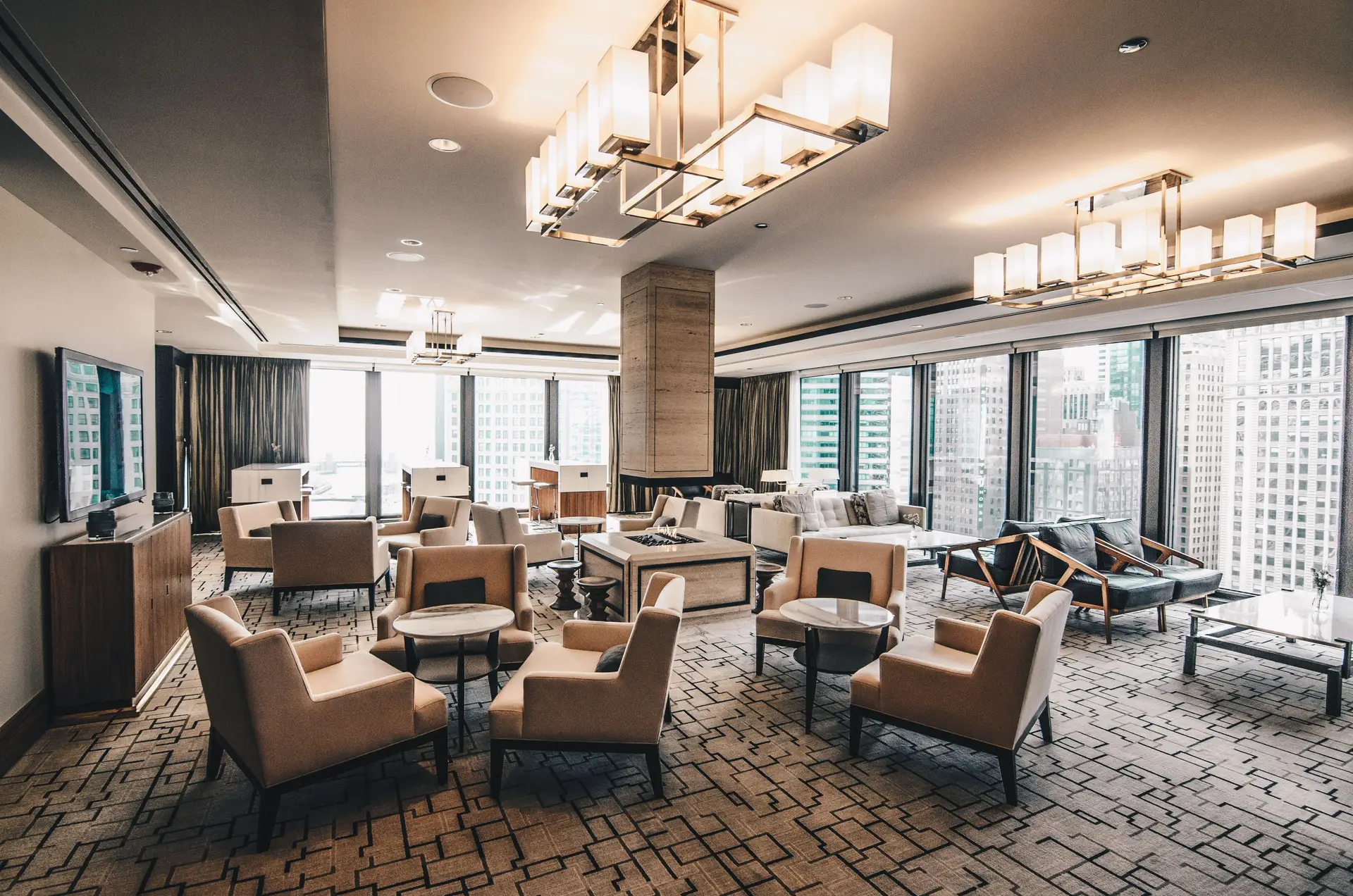 Elegant restaurant dining room